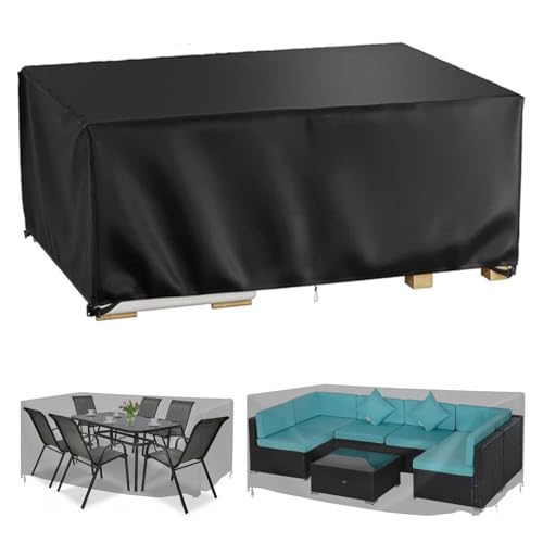 Abdeckung FüR GartenmöBel, Wasserdichte SchutzhüLle 300x250x90cm/LxWxH Gartenmöbel Abdeckung Anti-UV für Tische Stühle 600d Heavy Duty Winddicht Für Gartentische, Loungemöbel Protective Cover Abdeckung FüR GartenmöBel, Wasserdichte SchutzhüLle 300x250x90cm/LxWxH Gartenmöbel Abdeckung Anti-UV für Tische Stühle 600d Heavy Duty Winddicht Für Gartentische, Loungemöbel Protective Cover von OOOXZO