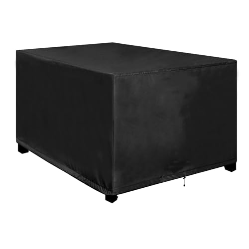 Abdeckung Gartentisch 115x115x75cm/LxWxH Winterfest Gartenmöbel Schutz für Terasse Rechteckig Gartentischabdeckung für Gartenmöbel Sets, 600D Oxford Gewebe Terrasse Schutzhülle von OOOXZO