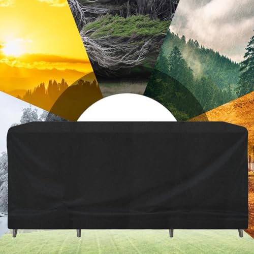 OOOXZO Abdeckung Gartenmöbel Winterfest 330x200x70cm/LxWxH Plane Gartenmöbel Wasserdicht Schutzhülle, Winddicht Staubdicht Anti-UV 600D Heavy Duty, Abdeckplanen für Gartenmöbel Outdoor OOOXZO Abdeckung Gartenmöbel Winterfest 330x200x70cm/LxWxH Plane Gartenmöbel Wasserdicht Schutzhülle, Winddicht Staubdicht Anti-UV 600D Heavy Duty, Abdeckplanen für Gartenmöbel Outdoor von OOOXZO