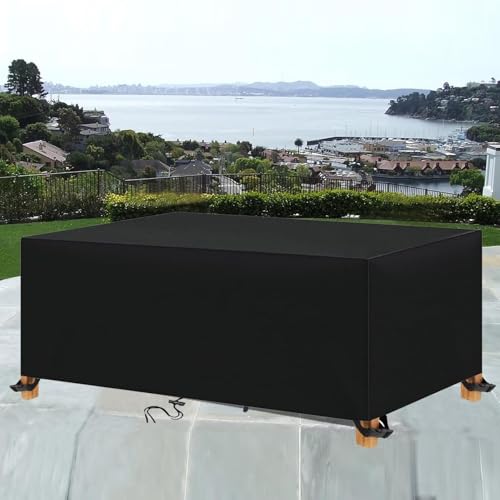 OOOXZO Abdeckung LoungemöBel 180x90x85cm/LxWxH Starke Schutzhülle Abdeckplane für alle Jahreszeiten Grillabdeckung Wetterfest Staubfest Abdeckhaube Schwarz OOOXZO Abdeckung LoungemöBel 180x90x85cm/LxWxH Starke Schutzhülle Abdeckplane für alle Jahreszeiten Grillabdeckung Wetterfest Staubfest Abdeckhaube Schwarz von OOOXZO