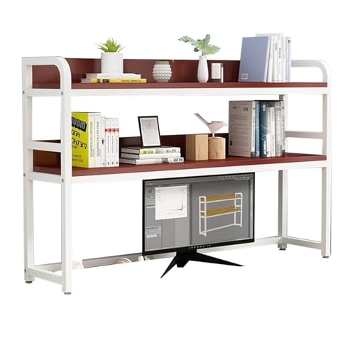 2-stöckiges Desktop-Bücherregal Tischregale - Schreibtisch-Computer-Schreibtisch-Bücherregal, Aufbewahrungsregal Für Schreibtischbücher, Offenes Bücherregal Für Büros Und Wohnheime(E,55X24X90CM) 2-stöckiges Desktop-Bücherregal Tischregale - Schreibtisch-Computer-Schreibtisch-Bücherregal, Aufbewahrungsregal Für Schreibtischbücher, Offenes Bücherregal Für Büros Und Wohnheime(E,55X24X90CM) von OOPDNEGAK