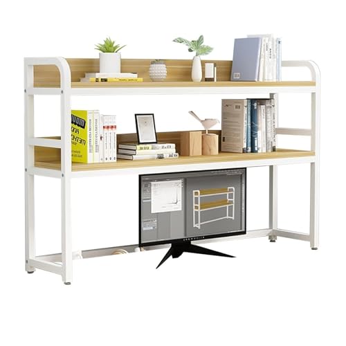 2-stöckiges Desktop-Bücherregal Tischregale - Schreibtisch-Computer-Schreibtisch-Bücherregal, Aufbewahrungsregal Für Schreibtischbücher, Offenes Bücherregal Für Büros Und Wohnheime(D,95X24X90CM) 2-stöckiges Desktop-Bücherregal Tischregale - Schreibtisch-Computer-Schreibtisch-Bücherregal, Aufbewahrungsregal Für Schreibtischbücher, Offenes Bücherregal Für Büros Und Wohnheime(D,95X24X90CM) von OOPDNEGAK