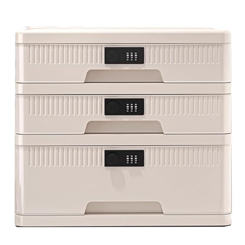 Abschließbare Aufbewahrungsbox Mit Zahlenschloss - Aktenschrank Für Den Schreibtisch, Akten-Organizer Im A4-Format Für Büro, Zuhause Und Wohnheim(3-layersA) von OOPDNEGAK