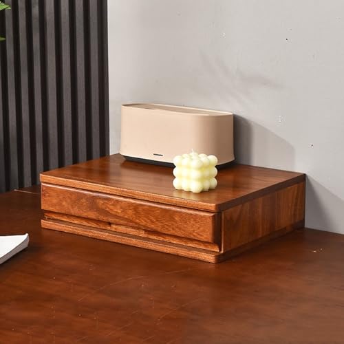 Mehrschichtiger Schubladen-Schreibtischschrank - Organizer Aus Holz Für Schreibtischbedarf, Schmuckschatulle Für Das Tischbüro, Aufbewahrungsbox Für Die Arbeitsplatte, Für Zuhause/(A,40*30*10CM) von OOPDNEGAK
