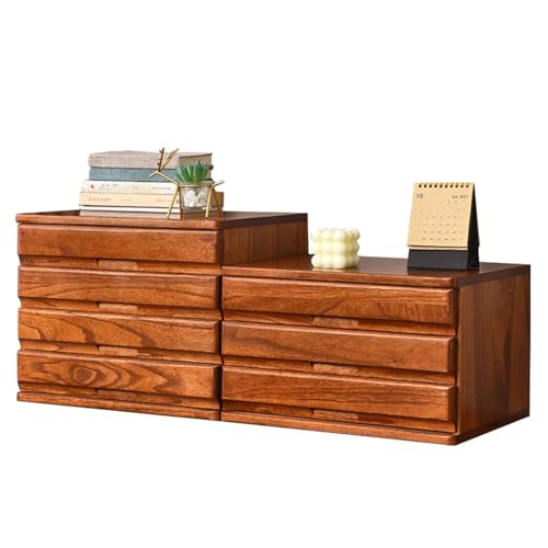Mehrschichtiger Schubladen-Schreibtischschrank - Organizer Aus Holz Für Schreibtischbedarf, Schmuckschatulle Für Das Tischbüro, Aufbewahrungsbox Für Die Arbeitsplatte, Für Zuhause/(A,40*30*24.2CM) von OOPDNEGAK