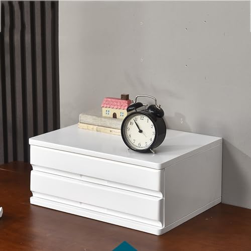 Mehrschichtiger Schubladen-Schreibtischschrank - Organizer Aus Holz Für Schreibtischbedarf, Schmuckschatulle Für Das Tischbüro, Aufbewahrungsbox Für Die Arbeitsplatte, Für Zuhause/(B,40*30*17.2CM) von OOPDNEGAK