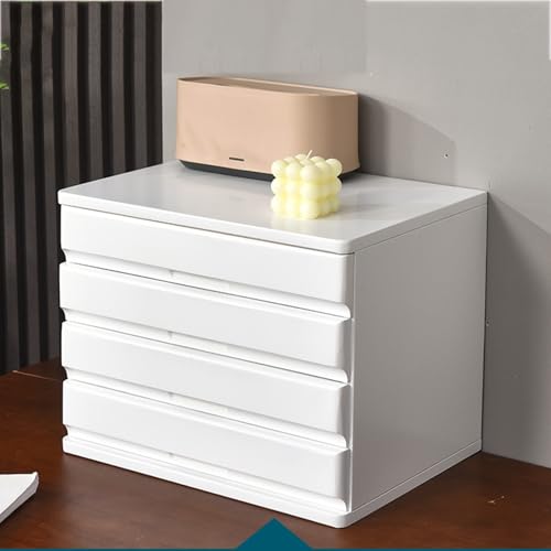 Mehrschichtiger Schubladen-Schreibtischschrank - Organizer Aus Holz Für Schreibtischbedarf, Schmuckschatulle Für Das Tischbüro, Aufbewahrungsbox Für Die Arbeitsplatte, Für Zuhause/(B,40*30*31.2CM) von OOPDNEGAK