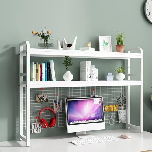 Mehrzweck-Bücherregal Für Die Arbeitsplatte - 2-stufiges Desk Organizer, Computer-Schreibtisch-Bücherregal, Mit Gitter-Aufbewahrungsständer, Schreibtisch-Bücherregale Für Das Home-Office(F,95X25X98CM) Mehrzweck-Bücherregal Für Die Arbeitsplatte - 2-stufiges Desk Organizer, Computer-Schreibtisch-Bücherregal, Mit Gitter-Aufbewahrungsständer, Schreibtisch-Bücherregale Für Das Home-Office(F,95X25X98CM) von OOPDNEGAK