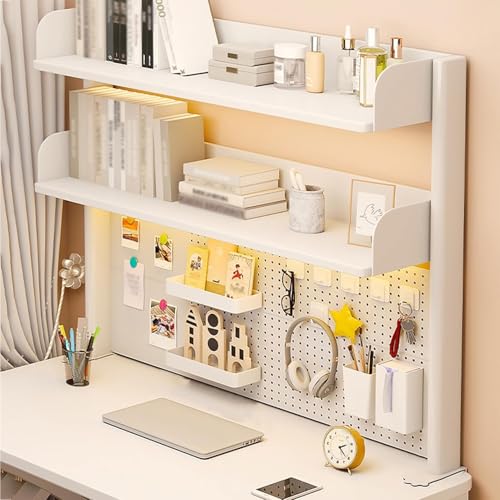 OOPDNEGAK Mehrzweck-Regal Für Die Arbeitsplatte, Klemmregal Für Schreibtisch-Organizer, Verstellbares Regal, Schreibtisch-Regalklemme, Desktop-Präsentationsständer(B,60cm) von OOPDNEGAK