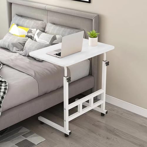 OOPDNEGAK Tragbarer Laptoptisch Über Dem Bett, Verstellbarer Nachttisch Mit Kippbarer Oberfläche Und Ablagefläche, Rollbares TV-Tablett Zum Arbeiten, Essen Oder Entspannen Zu Hause OOPDNEGAK Tragbarer Laptoptisch Über Dem Bett, Verstellbarer Nachttisch Mit Kippbarer Oberfläche Und Ablagefläche, Rollbares TV-Tablett Zum Arbeiten, Essen Oder Entspannen Zu Hause von OOPDNEGAK