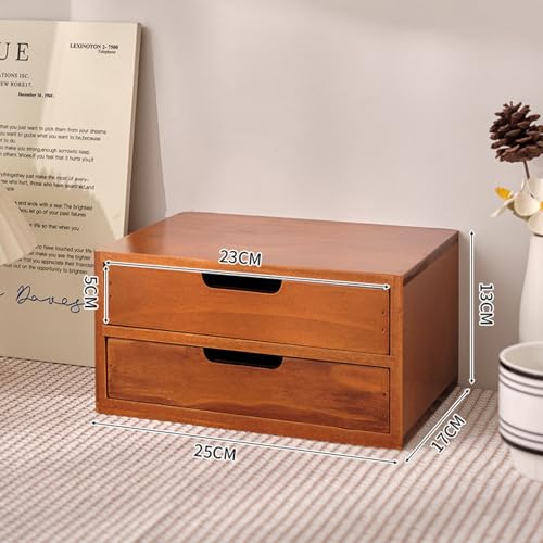 Schubladenbox Aktenschrank Aus Holz for Den Schreibtisch, Mehrschichtige Organizer-Aufbewahrungsbox Mit Schubladen for Bürobedarf/Zubehör(25 * 17 * 13cm) von OOPDNEGAK
