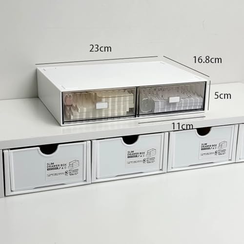 Schubladenbox Aktenschrank Aus Kunststoff, Stapelbarer Schubladen-Organizer Für Den Schreibtisch, Formatierte Aufbewahrungsbox-Schublade Für Die Sammlung Kleiner Gegenstände/Kosmetikbüro-Organisation( von OOPDNEGAK