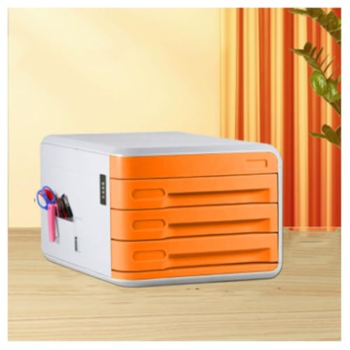 Schubladenbox Aktenschrank Aus Kunststoff Mit Zahlenschloss – Stapelbarer Schubladen-Organizer for Den Schreibtisch, Formatierte Aufbewahrungsbox Mit Schublade Zur Sammlung Kleiner Gegenstände(B) von OOPDNEGAK