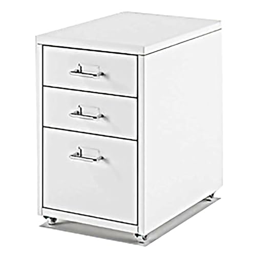 Schubladenbox Aktenschrank Aus Stahl Mit 3 Schubladen – Aktenschrank Aus Kaltgewalztem Stahl for Unter Den Schreibtisch, Aktenordner Im Legal-/Letter-Format, Rollen Und Standfüße, Vormontiert(E) von OOPDNEGAK