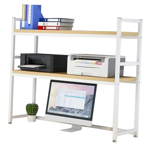 Verstellbares Schreibtisch-Bücherregal, 2-stöckiges Computer-Schreibtisch-Bücherregal, Mehrzweck-Bücherregals Auf Der Arbeitsplatte, Ausstellungsregal Für Bücherregale Aus Holz Und Metall(B,115X30X90C Verstellbares Schreibtisch-Bücherregal, 2-stöckiges Computer-Schreibtisch-Bücherregal, Mehrzweck-Bücherregals Auf Der Arbeitsplatte, Ausstellungsregal Für Bücherregale Aus Holz Und Metall(B,115X30X90C von OOPDNEGAK