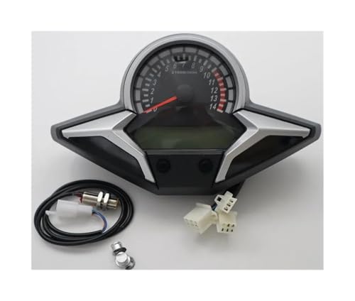 Für CBR250R CBR 250 2012–2013 Kombiinstrument Motorrad Universal Tachometer Drehzahlmesser Kilometerzähler Für CBR250R CBR 250 2012–2013 Kombiinstrument Motorrad Universal Tachometer Drehzahlmesser Kilometerzähler von OOPUHKSY