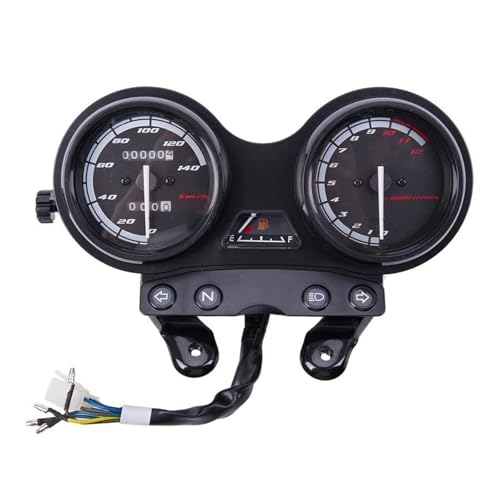 Für Y&amaha Für YBR 125 2005-2009 Edition DC12V Motorrad Tachometer Tachometer Tacho Meter Uhr Box von OOPUHKSY
