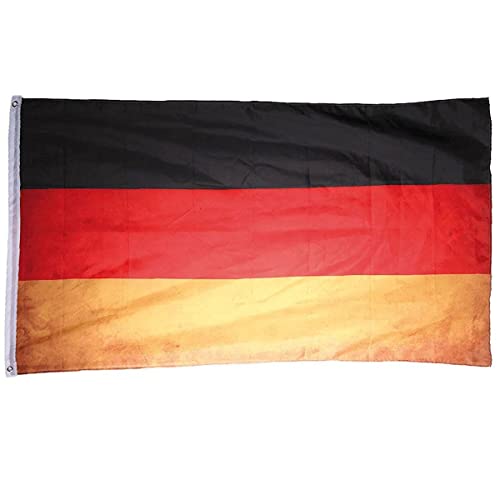 Deutschland Fahne Vintage Retro Flagge 90 x 150 cm Shabby Style von ootb