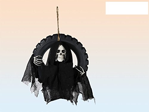 Halloween Figur Skelett im Reufen mit Licht & Sound von Out of the blue