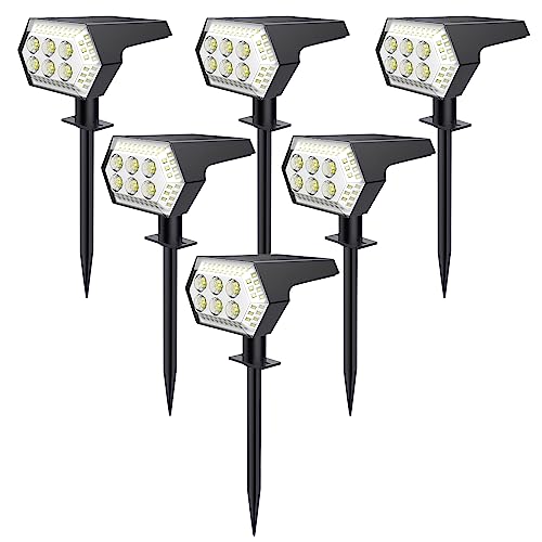 OOTDAY Solar Spotlights, wasserdicht IP65, 108 LED, 4 Helle Modi, breiter Abstrahlwinkel, für Wand, Terrasse, Gehweg und Gartenbeleuchtung von OOTDAY