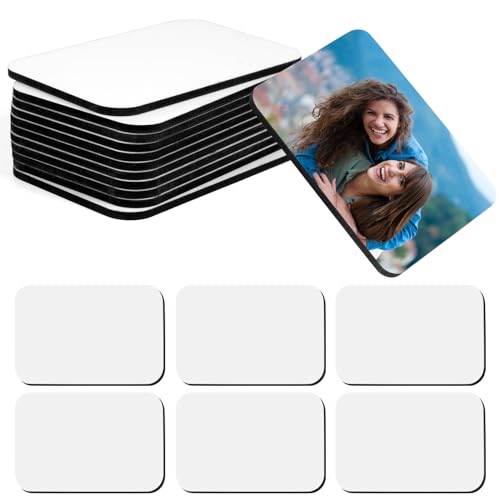 OOTSR 12 Stück Sublimation Blanko Kühlschrank Magnete 6x9CM, DIY Dekorative Magnete für Whiteboard, Büro, Küche, Zuhause, Wand Dekoration von OOTSR