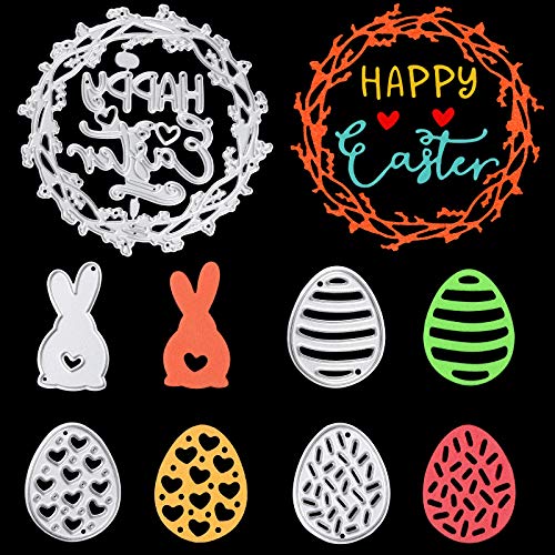 OOTSR Ostern Hase Scrapbooking Stanzschablonen Stanzformen, Metall Stanzschablonen Cutting Dies für DIY Scrapbooking Karten Handwerk Geschenk Homedeko von OOTSR