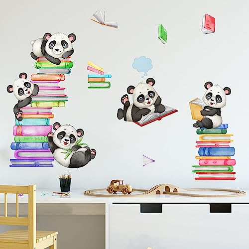 OOTSR Panda Wandaufkleber, Tier Home Decor Wandaufkleber, Kinder Schlafzimmer Baby Kinderzimmer Schlafzimmer Wohnzimmer Arbeitszimmer Klassenzimmer Wanddekoration von OOTSR