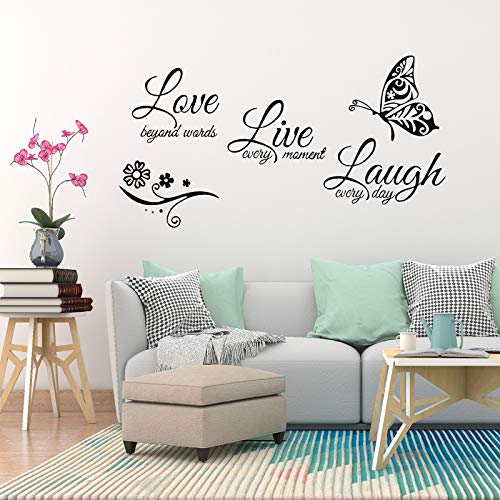 OOTSR Wandtattoo Wandsticker, Wohnzimmer Sprüche Zitate Wandaufkleber, DIY Kreative Wandaufkleber Sticker für Wohnzimmer Schlafzimmer Flur Wanddeko OOTSR Wandtattoo Wandsticker, Wohnzimmer Sprüche Zitate Wandaufkleber, DIY Kreative Wandaufkleber Sticker für Wohnzimmer Schlafzimmer Flur Wanddeko von OOTSR