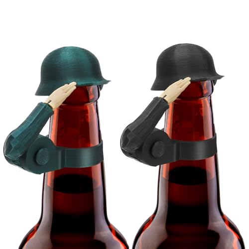 Soldat Salut Bierhelm, 2 Stück Bierflaschen Helm, Salut Bierflaschen Helm Wiederverwendbar,Dekorativ,Staubdicht Bierflaschenverschlusse für Handwerk,Grillparty,Bar,Veteranen,Aktive Soldaten-Liebhaber Soldat Salut Bierhelm, 2 Stück Bierflaschen Helm, Salut Bierflaschen Helm Wiederverwendbar,Dekorativ,Staubdicht Bierflaschenverschlusse für Handwerk,Grillparty,Bar,Veteranen,Aktive Soldaten-Liebhaber von OOTSR