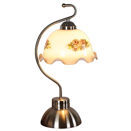 Desktop-Lichter Retro Landhausstil Tischlampe mit Schalter und Stecker Bettlampe Leselampe Desktop-Leuchten Weißer Glas-Schirm 1,5 m Kabel Vintage Tiffany Stil Tischleuchten, für Büro Bibliothek Schla Desktop-Lichter Retro Landhausstil Tischlampe mit Schalter und Stecker Bettlampe Leselampe Desktop-Leuchten Weißer Glas-Schirm 1,5 m Kabel Vintage Tiffany Stil Tischleuchten, für Büro Bibliothek Schla von OOWOKS