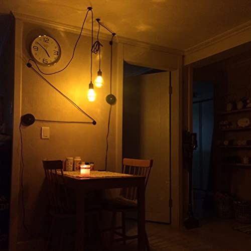 E27 Retro Wandleuchte Mit Stecker 5,0 M Kabel DIY Kreativ Industrie Edison Lampe Spiegellampe Nachttischlampe Vintage Wandlampe Mit Schalter LED Dekor Beleuchtung Für Schlafzimmer Wohnzimmer Esszimmer von OOWOKS