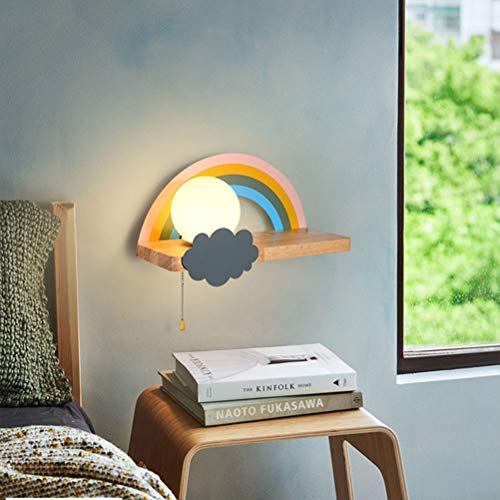 Kinder wandlampe wolke Dimmbar mit ZugSchalter, Modern Jungen wandleuchte Innen Mädchen Kinderlampe, Schlafzimmer Nachtlicht E27 Dekoration Wandbeleuchtung( Warmes Licht/Weißes Licht/Neutrales Licht) von OOWOKS