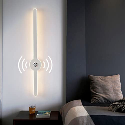 LED Lange Lichtleiste Wandlampe mit Bewegungsmelder 15W 60cm Modern Innen/Aussen Up Down Wandleuchte aus Metall Acryl 3000K Warmes Licht Bettlampe für Schlafzimmer Wohnzimmer Flur Treppenhaus Gang LED Lange Lichtleiste Wandlampe mit Bewegungsmelder 15W 60cm Modern Innen/Aussen Up Down Wandleuchte aus Metall Acryl 3000K Warmes Licht Bettlampe für Schlafzimmer Wohnzimmer Flur Treppenhaus Gang von OOWOKS
