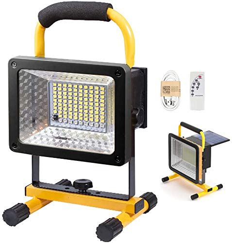 LED Strahler Außen 200W Superhelles Baustrahler Campinglampe USB Wiederaufladbares Akku Tragbares Flutlicht mit Fernbedienung 3 modi IPX6-Wasserdicht Arbeitslicht für Baustellen-Camping-Werkstatt LED Strahler Außen 200W Superhelles Baustrahler Campinglampe USB Wiederaufladbares Akku Tragbares Flutlicht mit Fernbedienung 3 modi IPX6-Wasserdicht Arbeitslicht für Baustellen-Camping-Werkstatt von OOWOKS