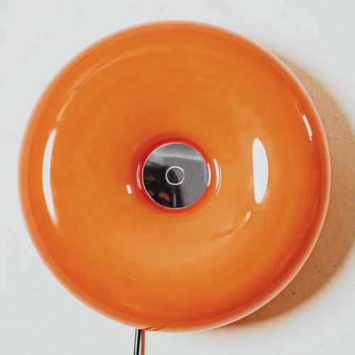 Modern Wandleuchte in Orange Donut Lampe Glas LED Wandlampe Dimmbar mit Stecker Touch Control 3000K-6000K Rund Nachttischlampe mit Kabel Deko Nachtlicht Donut Tisch Lampe für Wohnzimmer Ess Schlafzimm Modern Wandleuchte in Orange Donut Lampe Glas LED Wandlampe Dimmbar mit Stecker Touch Control 3000K-6000K Rund Nachttischlampe mit Kabel Deko Nachtlicht Donut Tisch Lampe für Wohnzimmer Ess Schlafzimm von OOWOKS