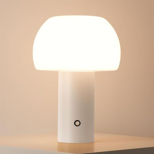 Pilz Tischlampe Weiß Mushroom Lamp Kabellos Tischleuchte Touch Dimmbar USB Aufladbar Akku Acryl Lampenschirm Nachttischlampe Ohne Kabel Leselampe LED Pilz Nachtlicht Batterie Schreibtischlampe Tragbar Pilz Tischlampe Weiß Mushroom Lamp Kabellos Tischleuchte Touch Dimmbar USB Aufladbar Akku Acryl Lampenschirm Nachttischlampe Ohne Kabel Leselampe LED Pilz Nachtlicht Batterie Schreibtischlampe Tragbar von OOWOKS