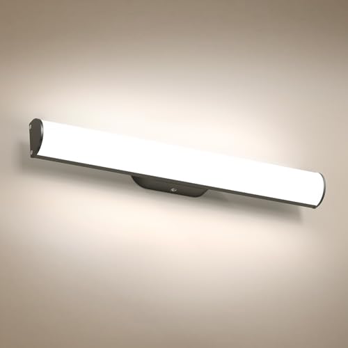 OOWOLF 43.5cm 12W Spiegelleuchte Bad - 4000K Led Badlampe Wand über IP44 Spiegel für Schminktisch Schrank von OOWOLF