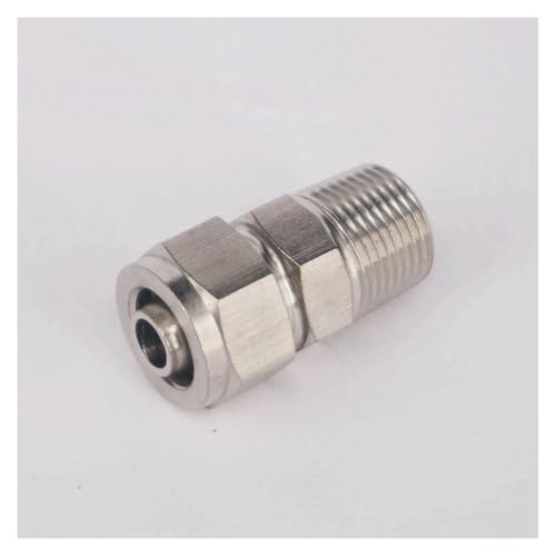12x8mm-3/8" Male 304 Stainless Steel Hex Quick Joint Fitting Quick Connector von OOYIALET