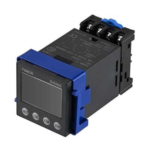 1pc DH48S-A AC 110V DH48S Digital Delay Time Relay Precision Programmable Cycle With Socket Base von OOYIALET