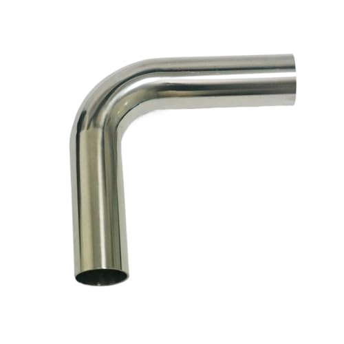 32mm O/D 304 Stainless Steel Weld 90 Degree Elbow Tube Butt Pipe Fitting Straight pipe length 100mm von OOYIALET