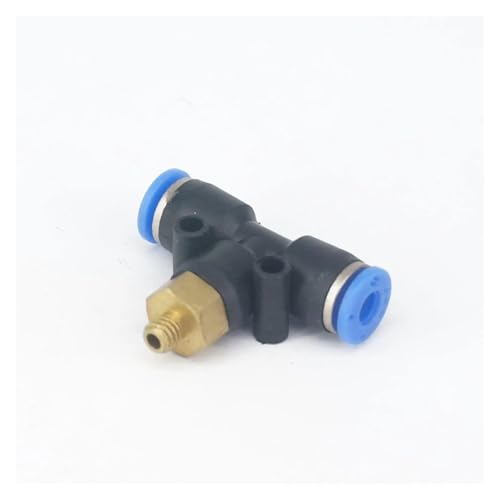 5pc M5 Male to Fit Tube O/D 4mm Pneumatic Tee 3 Way Push In Connector Union Quick Release Air Fitting Plumbing von OOYIALET