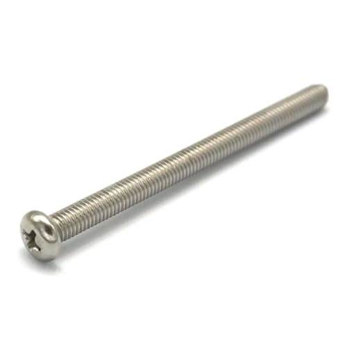 5pcs M5*65 Pitch 0.8 Phillips Pan Head 304 Stainless Steel Cross Recessed Machine Screws Cap Bolts Nuts 5pcs M5*65 Pitch 0.8 Phillips Pan Head 304 Stainless Steel Cross Recessed Machine Screws Cap Bolts Nuts von OOYIALET