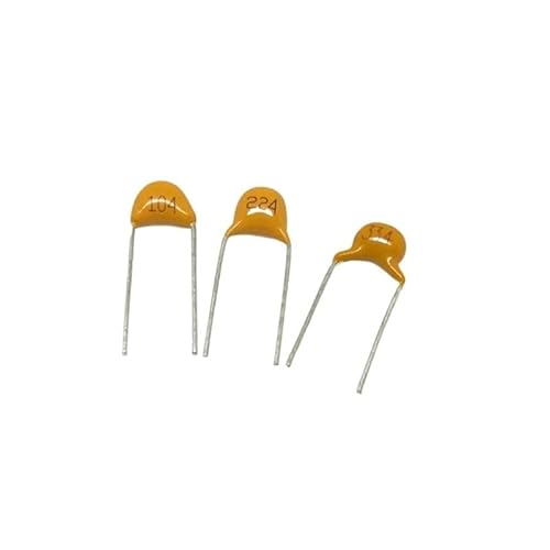 OOYIALET 500pcs 10value 50v 0.1uf 0.15uf 0.22uf 0.33uf 0.47uf 10uf Multilayer Ceramic Capacitor Assortment Kit von OOYIALET