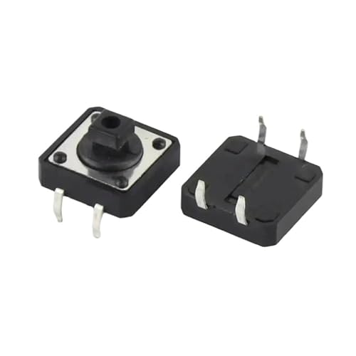 OOYIALET 50pcs TC-1212T 12 x 12 x 7.3mm Tact Tactile Push Button Momentary PCB Switch 12V 50mA von OOYIALET