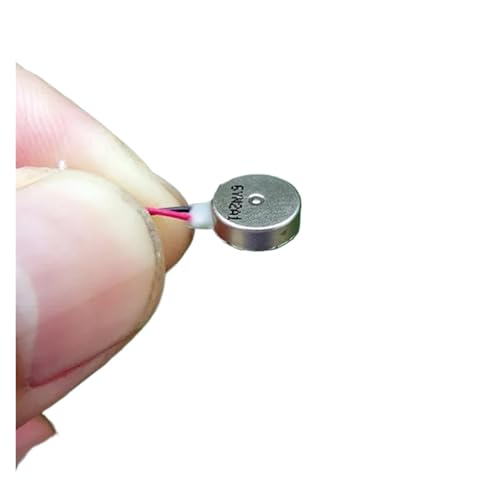 OOYIALET 5PCS 8 * 2.5mm Vibration Motors DC 3V - 4.2V Flat Coin Button-Type DC Vibrating Brushless Electronic Starter von OOYIALET