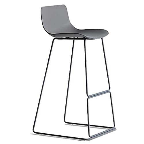 OOzie Ergonomischer Schreibtischstuhl, Thekenhöhenhocker mit Rückenlehne, 26/30 Zoll hoher Pub-Stuhl mit Metallstahlbeinen, maximale Belastung 300 Pfund/Grau/76 cm (Grau 76 cm) von OOzie