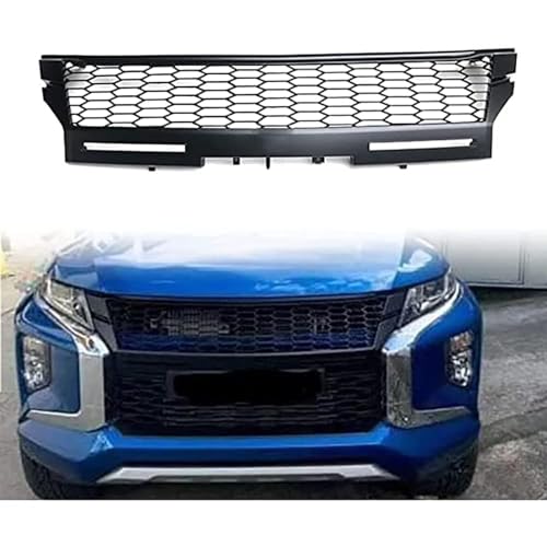 OOzie Kühlergrill für Mitsubishi Triton L200 2019 2020,Front- & Kühlergrille Frontstoßstangengitter Sport Kühlergrill Frontgrill Mesh Kühlergrill Leisten Kühler- Sport- Front- Rippen- Grill von OOzie