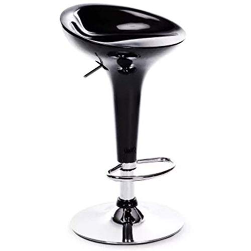 OOzie Möbel-Schreibtischstuhl, ABS-Material, anhebbarer Barstuhl, drehbarer Handy-Laden, Café-Bar, verchromter Knöchel-Hochstuhl/schwarz (schwarz) von OOzie