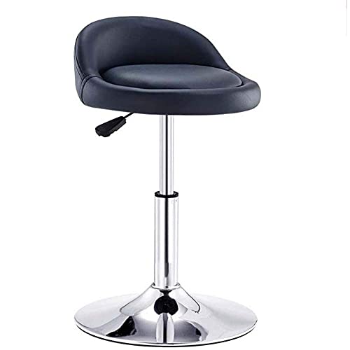OOzie Möbel-Schreibtischstuhl, Drehstuhl, höhenverstellbar, Kunstleder, weicher Sitz, maximale Belastung 120 kg, Chromgestell/weiß/60–80 cm (schwarz 60) von OOzie