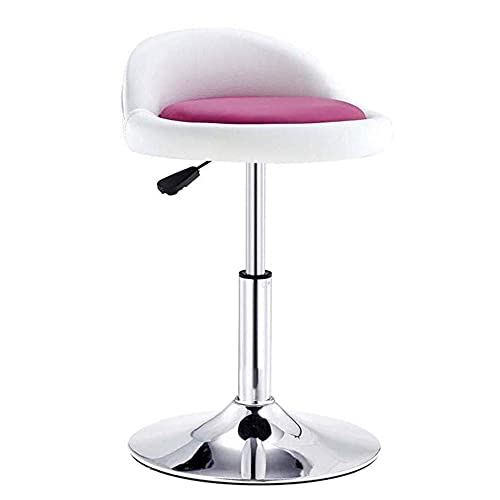 OOzie Möbel-Schreibtischstuhl, Drehstuhl, höhenverstellbar, Kunstleder, weicher Sitz, maximale Belastung 120 kg, Chromgestell/weiß/60–80 cm (weiß 40) von OOzie